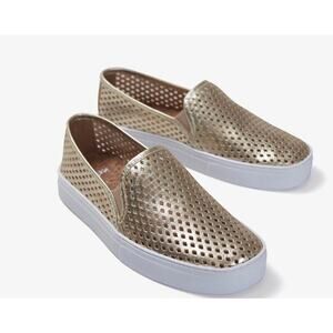 ✨ Jibs Classic Gold Bio Leather Slip-Ons – Size 11 ✨